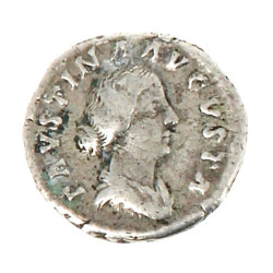 Denier en argent FAUSTINA II 164-169 av 