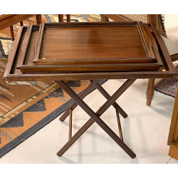 Trois plateaux de service gigognes en ac