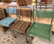 6 chaises en fil de scoubidou (oxydation