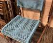6 chaises en fil de scoubidou (oxydation