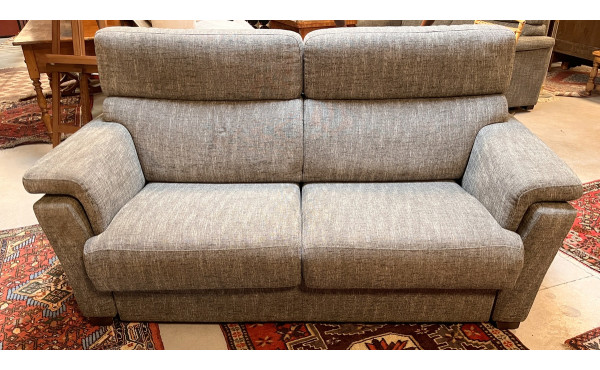 Canapé moderne en tissu gris chiné, L 19