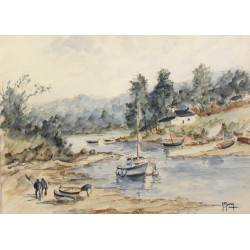 Yves MURY (Xxème) "Petit fond de ria ave