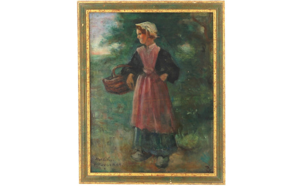 Emmanuel FOUGERAT (1869-1958) "Jeune fil