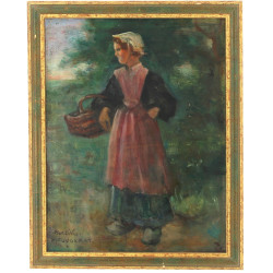 Emmanuel FOUGERAT (1869-1958) "Jeune fil