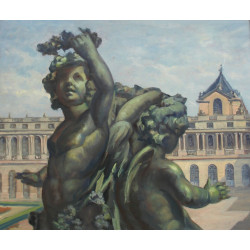 Paul DAGNAS (1893-?) "Fontaine à Versail