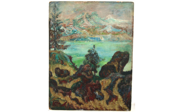 Jacques ACREMENT (Xxème) "Lac aux rocher