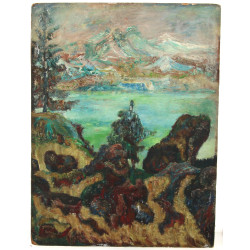 Jacques ACREMENT (Xxème) "Lac aux rocher