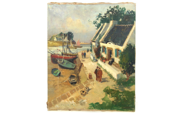 Ecole Bretonne Xxème "Maisons de pêcheur