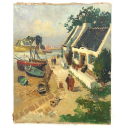 Ecole Bretonne Xxème "Maisons de pêcheur