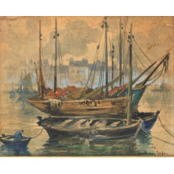 Paul Henry LAFON (XIXè-Xxè) "Scène de po