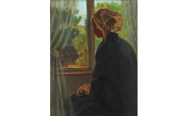 Ec bretonne Xxe "Bretonne à sa fenêtre" 