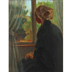 Ec bretonne Xxe "Bretonne à sa fenêtre" 