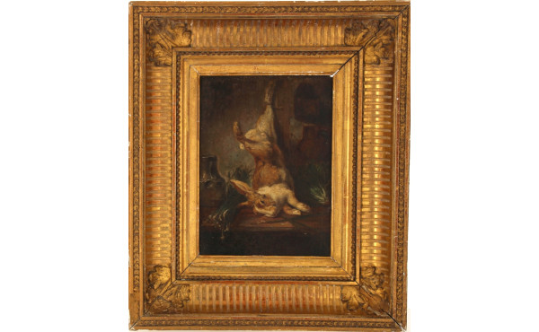 Ecole Française XIXème "Nature morte au 