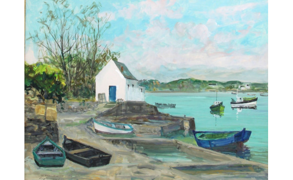 Guy PENNAMEN (1932-2022) "Le petit port 