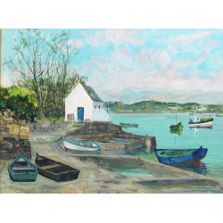 Guy PENNAMEN (1932-2022) "Le petit port 