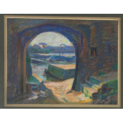 "Vieille porte donnant sur le port" past