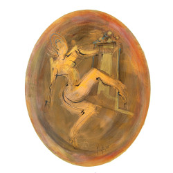 Michel COSTIOU (XX-XXI) "Danseuse", acry