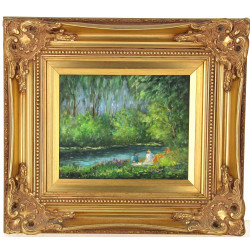 Robert MOGISSE (1933) "Bord de rivière a