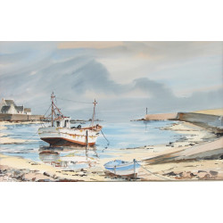 Jean-Jacques BARZIC (1949) "Chalutiers à