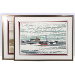 Charles CAMBIER (1947) "Marines", paire 