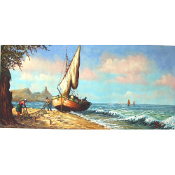 SAINT-CLAIR (1899-1990) "Marine dans le 