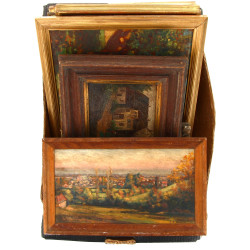 Lot de 11 huiles diverses