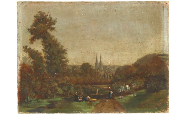 "Lavandières bretonnes près Quimper" hui