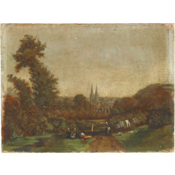 "Lavandières bretonnes près Quimper" hui