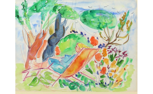 Maurice LEONARD (1899-1971) "Jeune femme