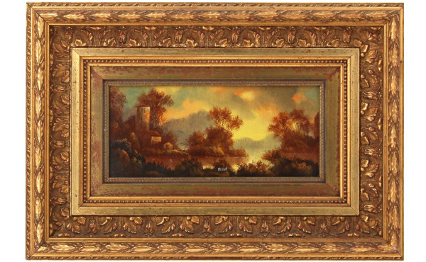 CASALE (Xxème) "Paysage automnal", huile