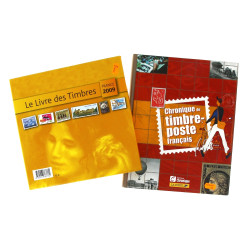 Lot comprenant le livre des timbres 2009