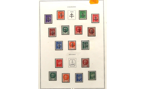 TIMBRES DE LIBERATION neufs avec charniè