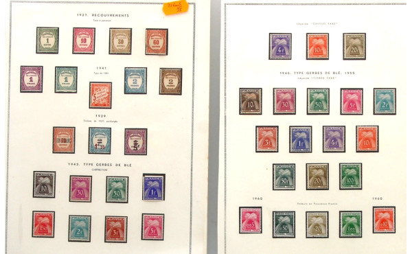 TAXES - neufs avec charnière - série du 