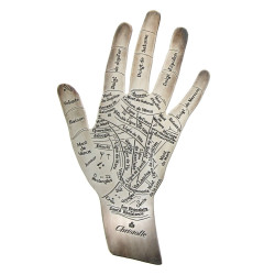 CHRISTOFLE - Main divinatoire en métal a