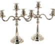 Paire de candélabres à 3 bras de lumière