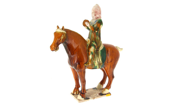 CHINE milieu Xxème - Cavalier en terre c