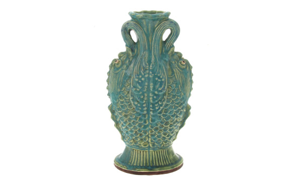 Vase asiatique en céramique dans les ton