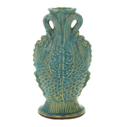 Vase asiatique en céramique dans les ton