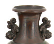 CHINE - Paire de vases en bronze, H 29,5