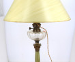 Lampe à pétrole (électrifiée) et pied de