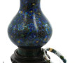 Lot comprenant un vase cloisonné chinois