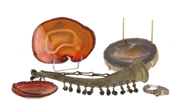 Instrument de musique en Dhokra, L 35 cm