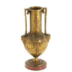 F.BARBEDIENNE - Vase à 2 anses en bronze