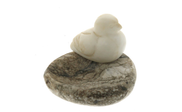 Coupe vide-poche ancien en pierre sculpt