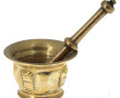 Mortier H 7 cm et son pilon en bronze (u