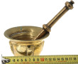 Mortier H 7 cm et son pilon en bronze (u