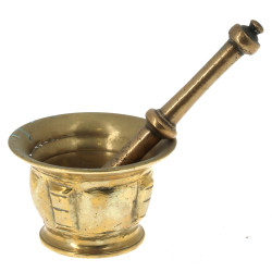 Mortier H 7 cm et son pilon en bronze (u