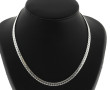 Collier maille plate en argent 925ème. L