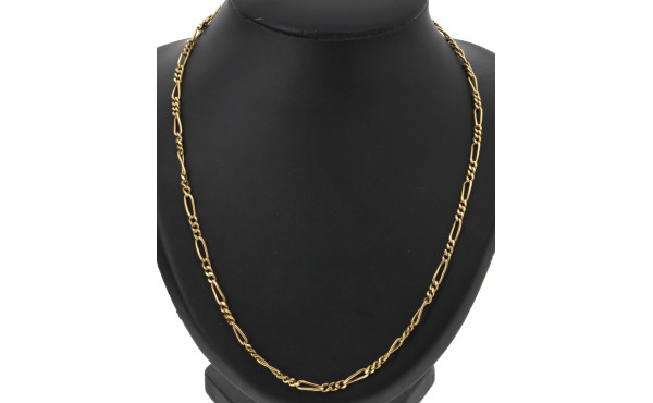 Chaîne en or à maille alternée, 750ème, 