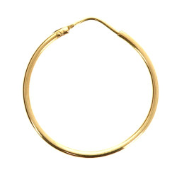 BO créole isolée en or jaune 14 cts (non